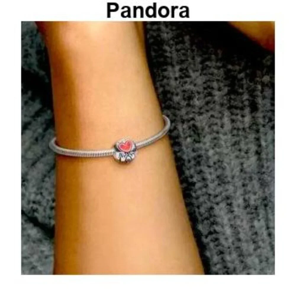 Pandora Red and Black Charm Bracelet